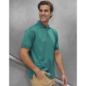 MENS SUSTAINABLE POLY/COTTON CORPORATE SS POLO