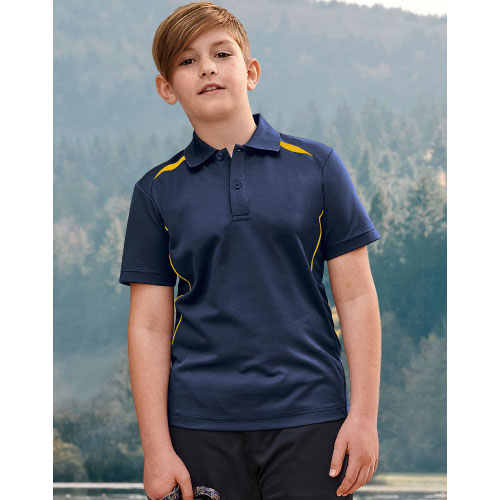 KIDS SUSTAINABLE POLY/COTTON CONTRAST SS POLO